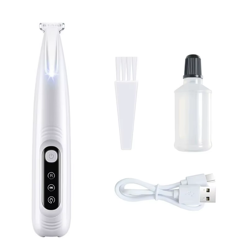 Upgrade Dog Paw Trimmer with LED Light Waterproof Portable Pet Hair Trimmer with Display Dog Clippers Grooming 18mm Widen Blade — image 6