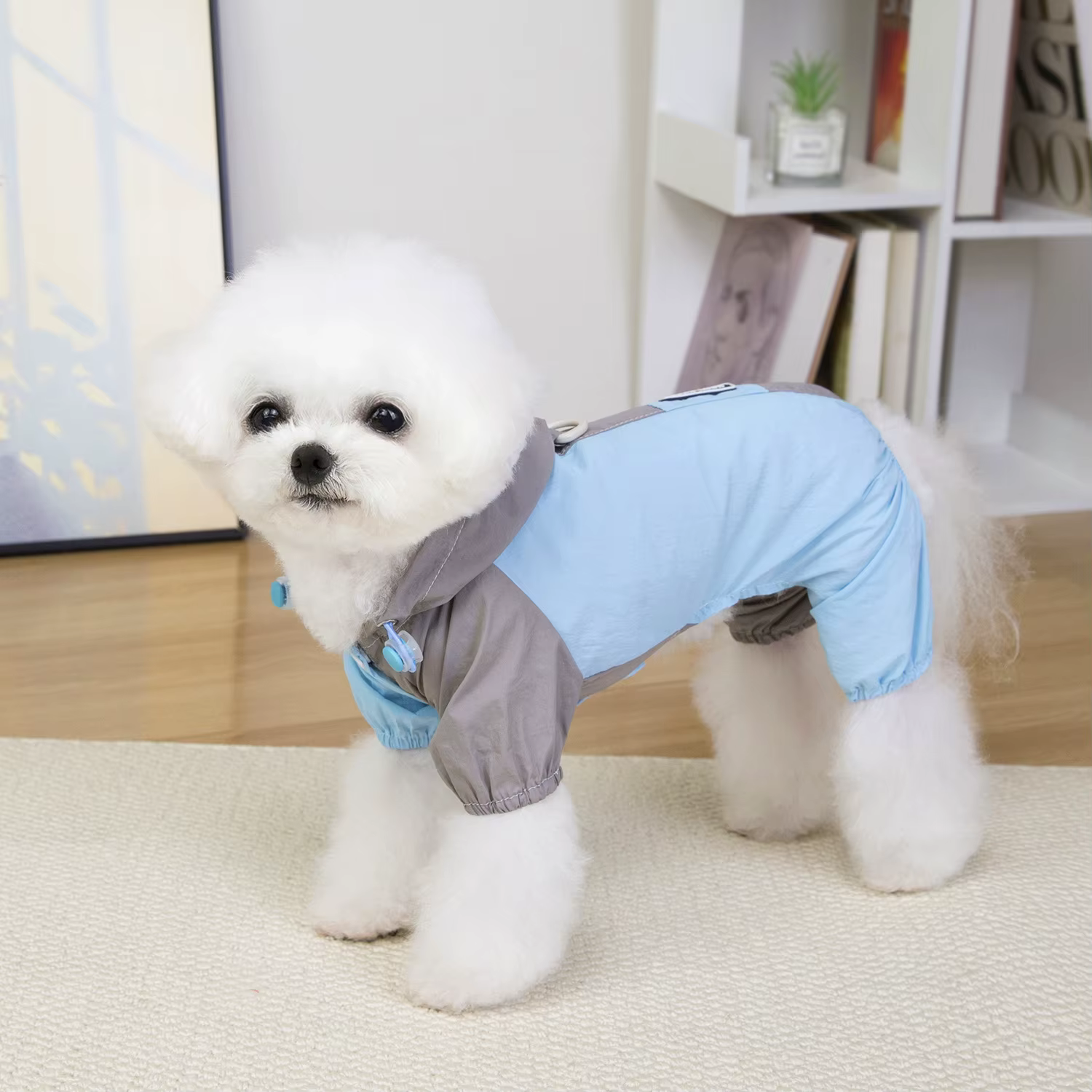 Pet dog clothes pet four-legged waterproof outdoor pet clothing autumn and winter three-color lightweight four-legged clothing — image 5