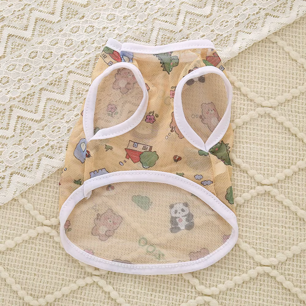 Ropa de mascotas fresca y elegante para perros y gatos - Vestidos ligeros, transpirables con mallas y estilosos chalecos — imagen 6