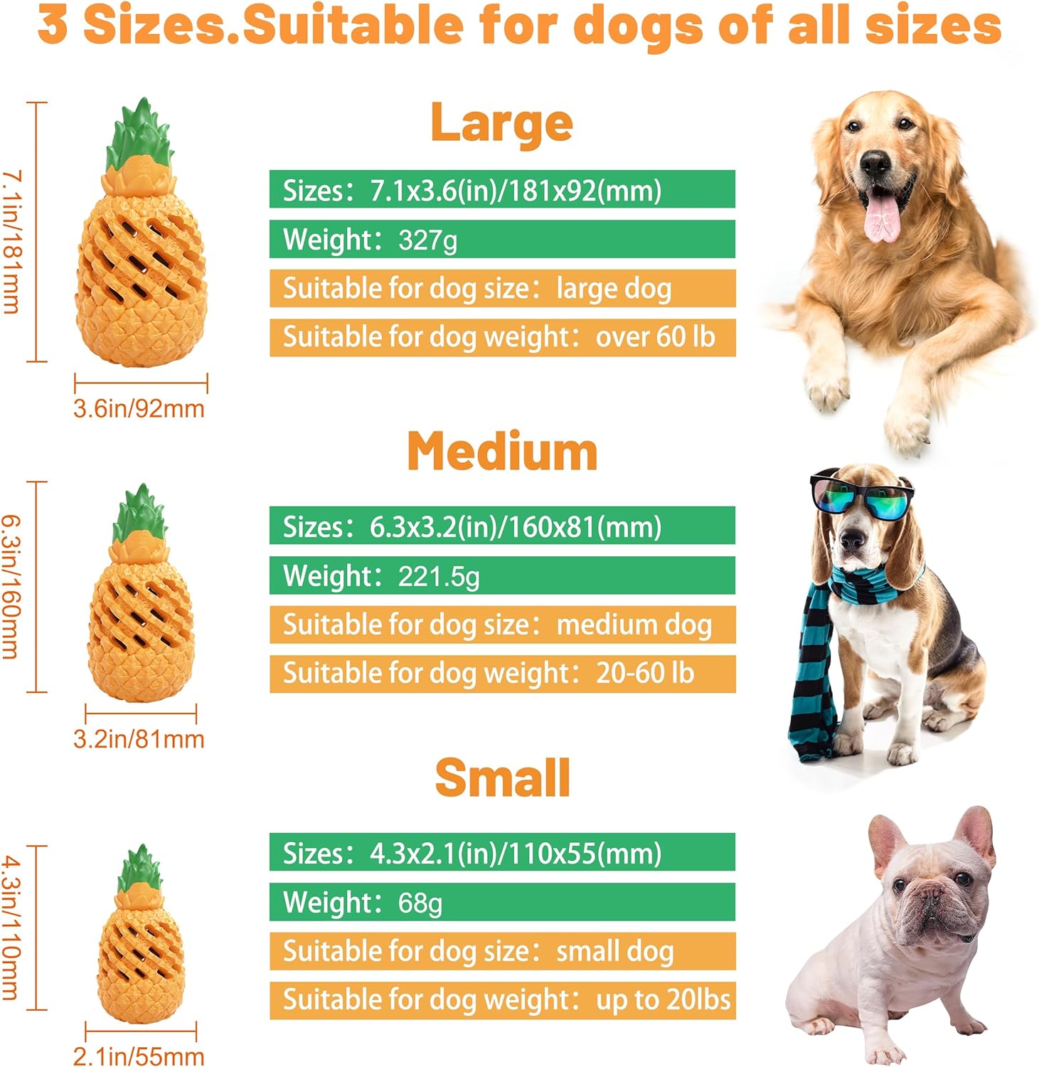 Dog Toys For Dogs Pineapple Dog Chew Toys For Aggressive Chewers Indestructible Dog Toys For Aggressive Chewers Dog Toys For Aggressive Chewers — image 6