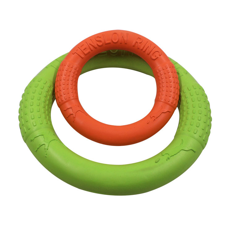 EVA Pet Tug Ring Dog Flying Disc Foam Chew-Resistant Training Toy Outdoor Frisbee Toy for Dogs — image 1
