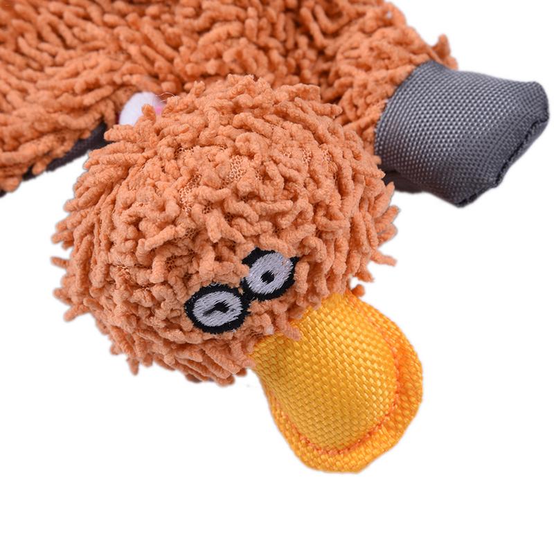 Pet Dog Squeaky Toy Durable Cute Papa Duck Making Sound Plush Dog Puppy Chew Toys Training Teething Toys — image 6
