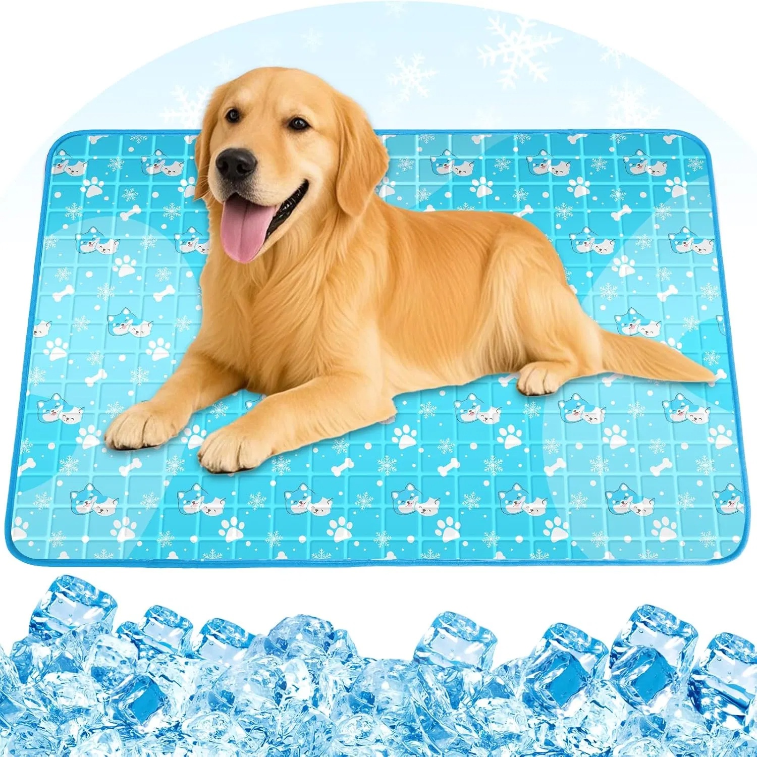 Manta de Enfriamiento para Perros, Colchón de Enfriamiento No Tóxico con Gel Sólido, Manta Auténticamente Enfriante para Caninos, Impermeable y Duradero para Interior y Exterior en Verano — imagen 1