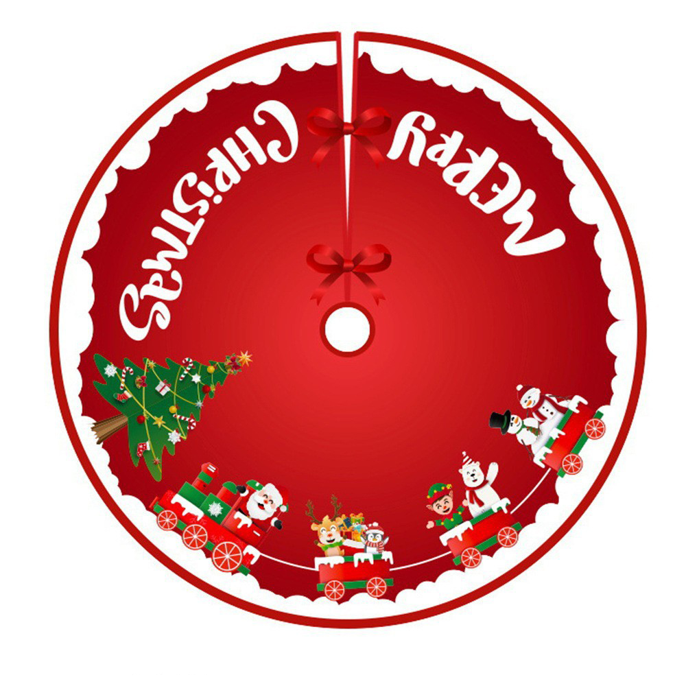 New Christmas Tree Skirt Creative Old Man Snowman Elk Pattern Tree Bottom Decoration Christmas Tree Ornaments — image 10