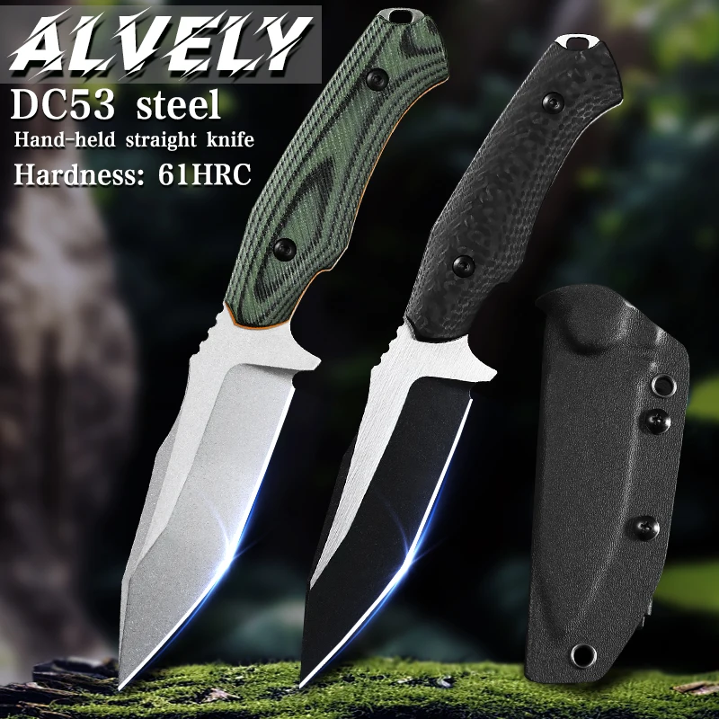 DC53 Steel Fixed-Blade Knife, Outdoor Camping and Hunting Knife, G10 Non-Slip Handle, Ideal for Hiking, Camping, and Fishing, and Also Suitable as an Everyday Carry (EDC) Tool — image 1