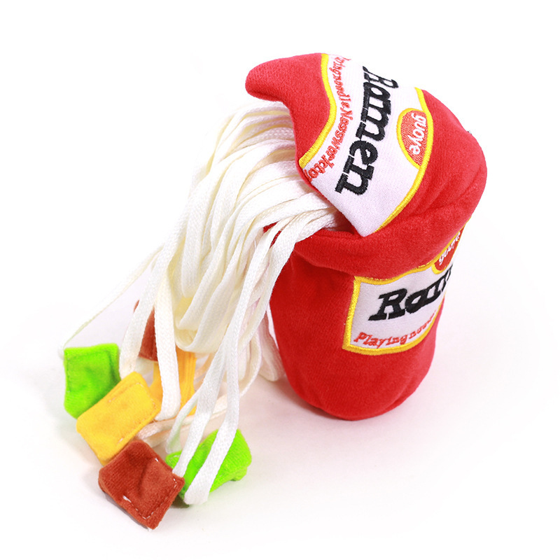 Pet Sniffing Toy Ramen Sniffing Toy Cute Pet Toy Educational Cat Dog Universal Soft Toy — image 3