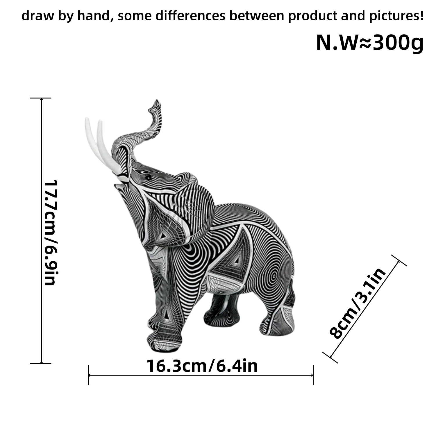 Graffiti Colorful Elephant Ornament Creative Resin Crafts Home Entrances Large Desktop Artworks Decorative Gifts — image 4