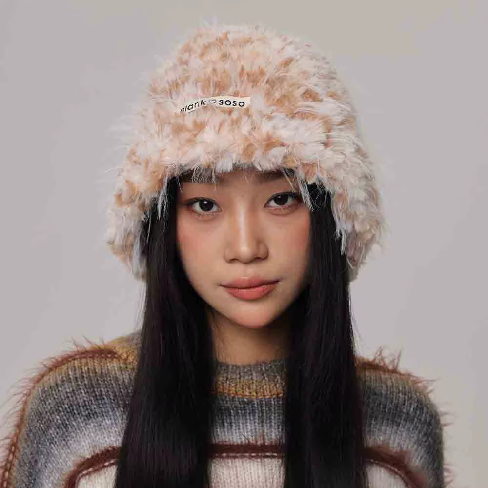 Rabbit Hair Hat Autumn and Winter Thickened Warmth and Cold Protection Hat Showy Face, Small Fur Ear Protection Fisherman's Hat — image 2