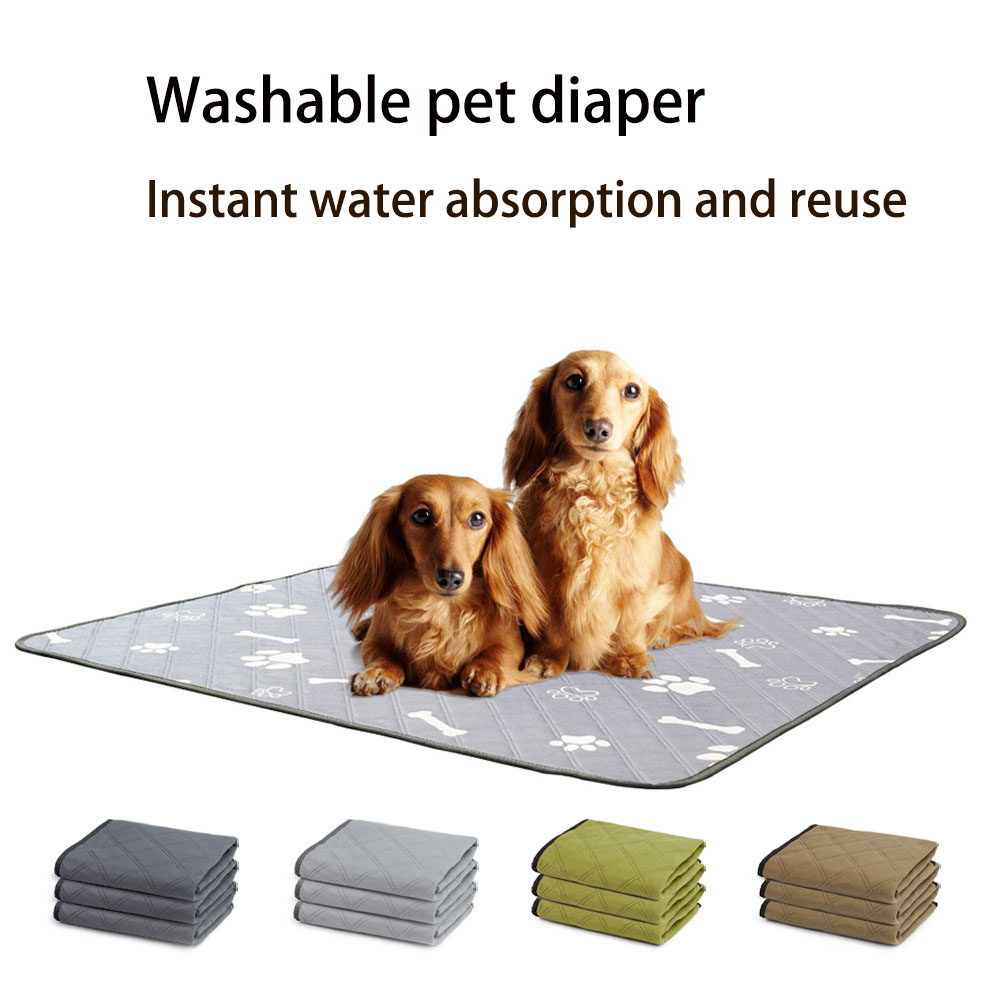 Diaper de Perro Reutilizable Absorbente No Deslizante Impermeable Pañal para Cachorros Entrenamiento Sin Humedad — imagen 1