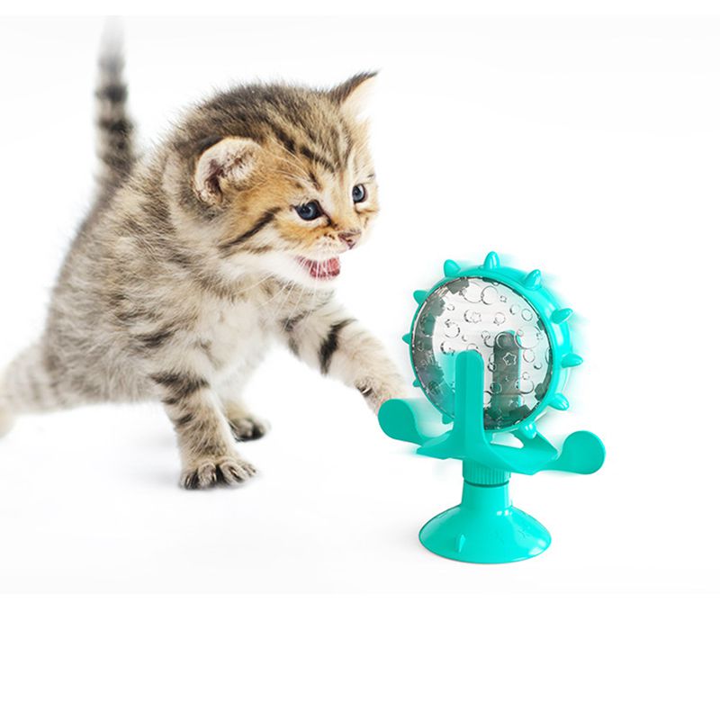 Juguetes de Giro para Gatos - Rueda de Alimento con Función de Derrame y Entrenamiento — imagen 9