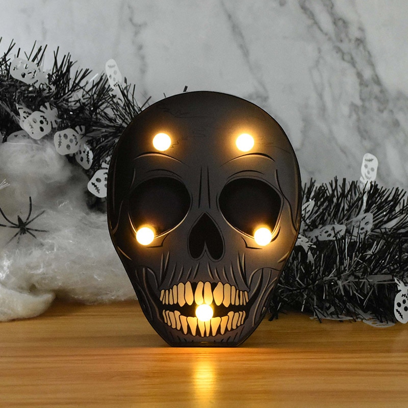 Halloween LED Lights Horror Pumpkin Ghost Bat Spider Night Lights Ornament Halloween Party Props Home Bar Table Lamp Decorations — image 14