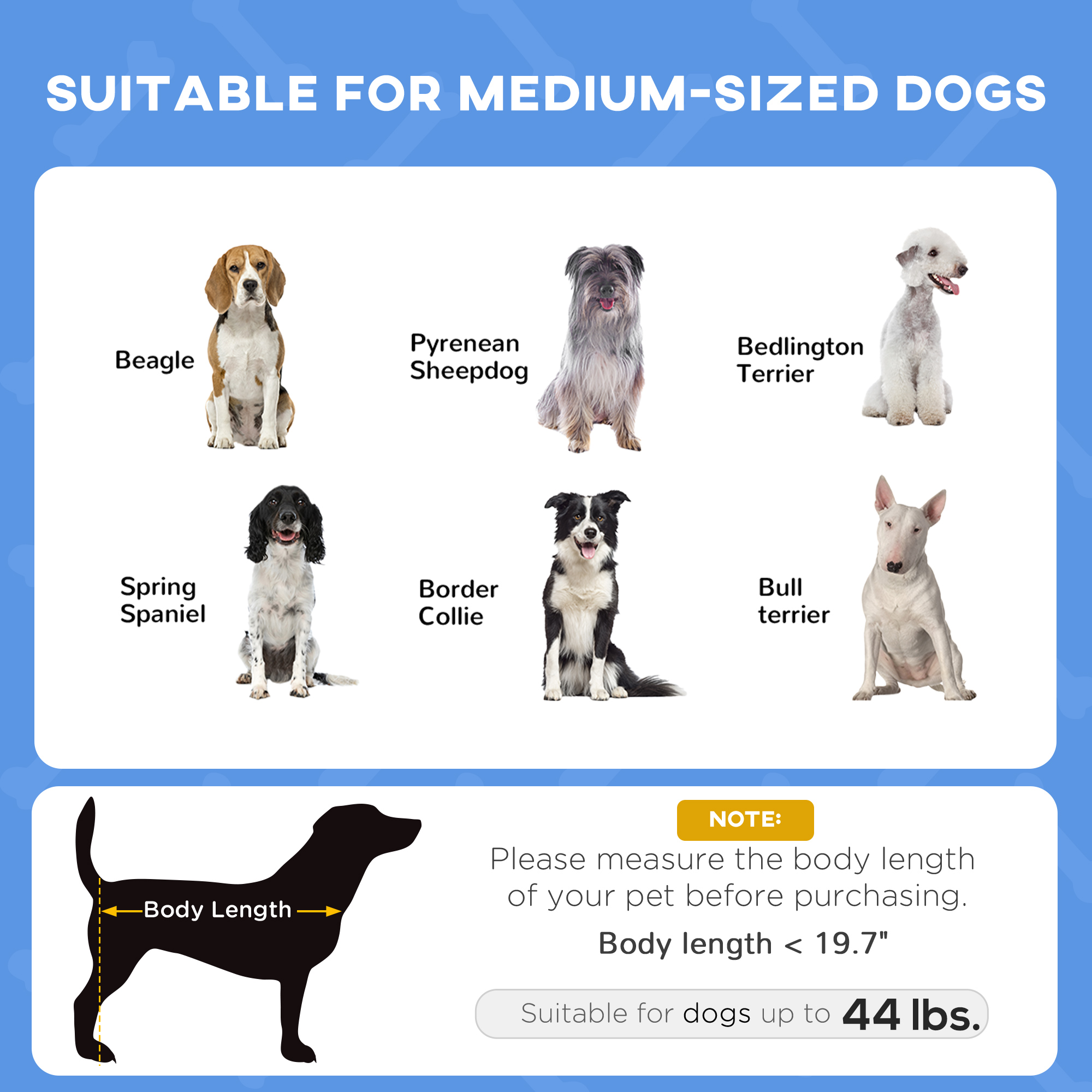 Cama Elevada Portátil para Perros con Techo de Protección UV, 30 pulgadas, Azul Oscuro — imagen 4