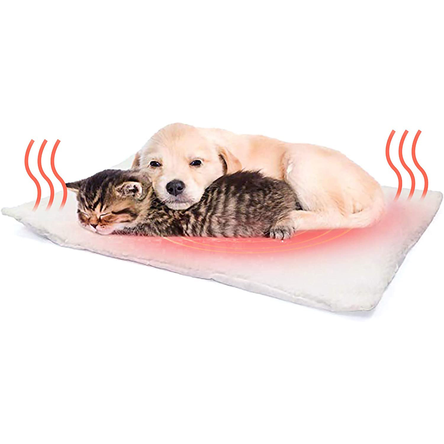 Dog Bed Pet Kennel Mat Self Heating Cat and Dog Mat Blanket Microwave Oven Heating Warm Lamb Plush Dog Kennel — image 1