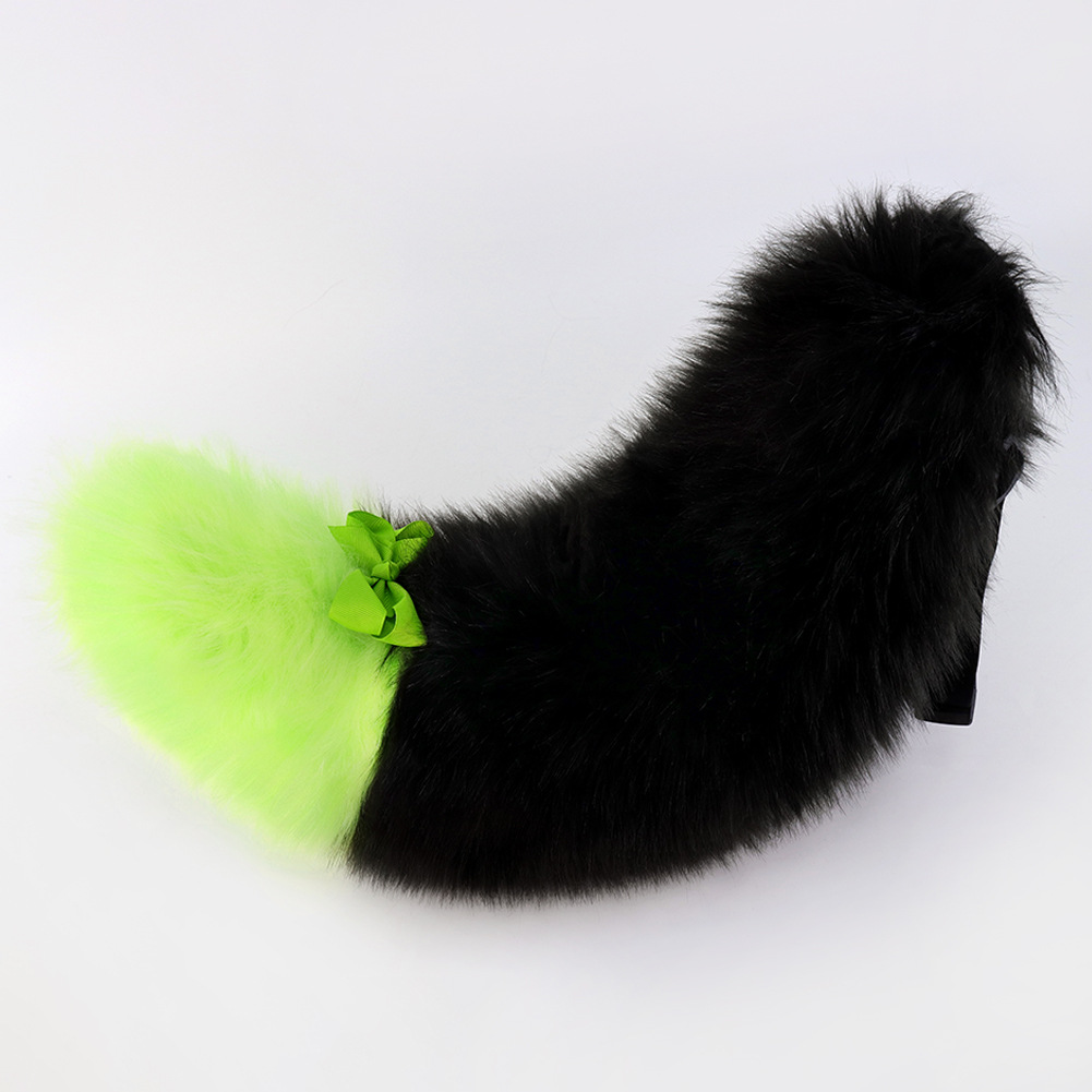 Cola de Animal para Manualidades de Halloween - Pluma Suave Multicolor Realista - Cola de Perro Lolita, Zorro o Accesorio de Convención — imagen 12
