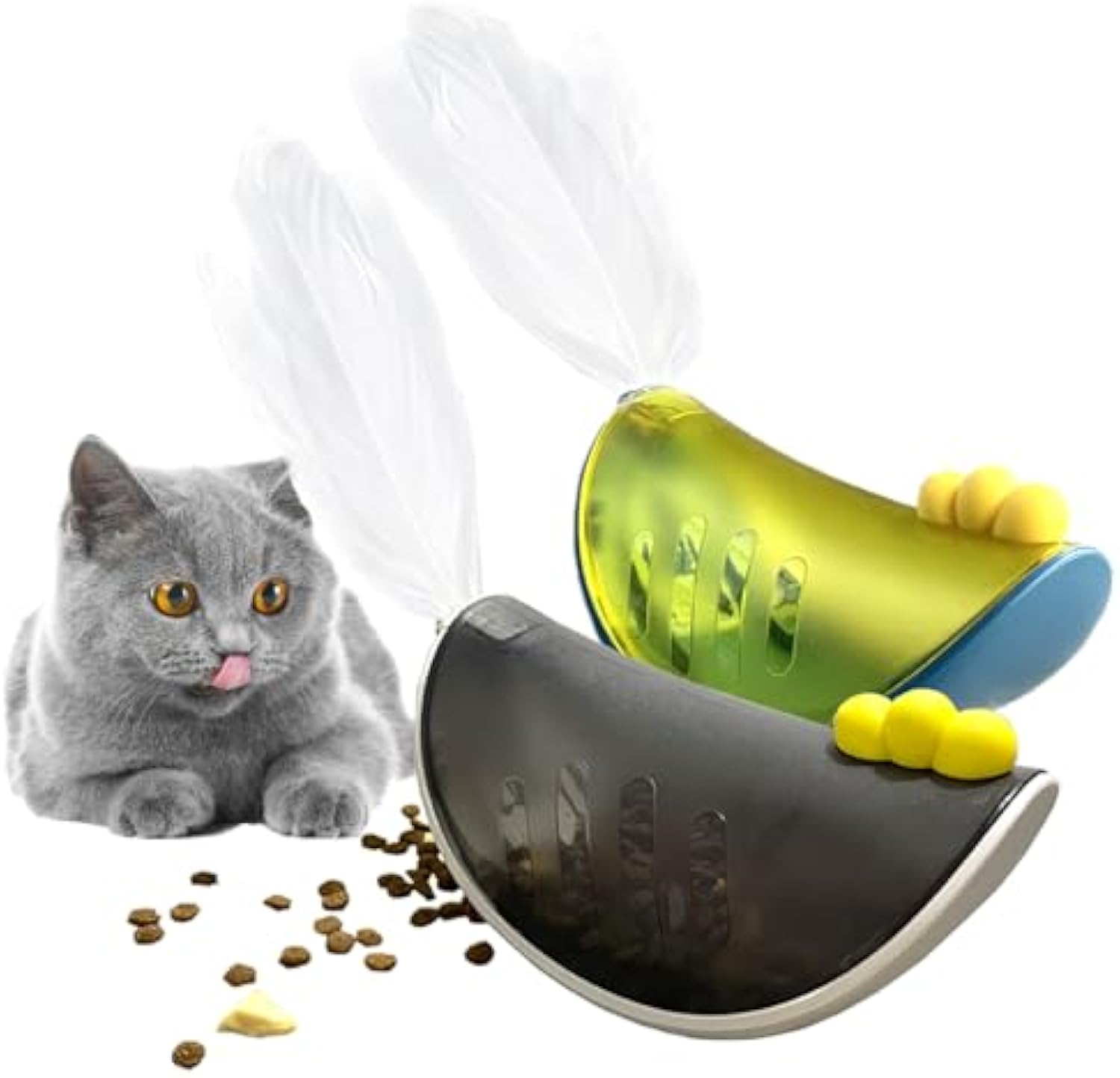 Juguetes de Pepino para Gatos Juegos Interactivos para Gatos Domésticos Rompecabezas para Gatos Comida Puzzle Divertido para Kitten y Adulto — imagen 7