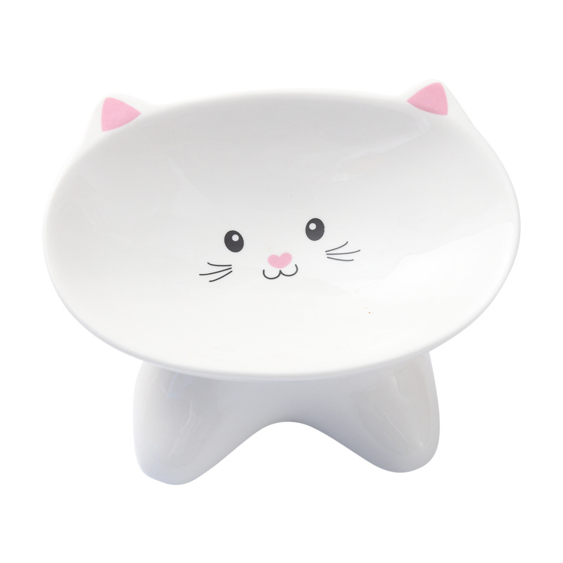 Ceramic Small Cat Face Shape Pet Food Bowl Cat Bowl Dog Bowl Universal And Easy To Clean — image 7