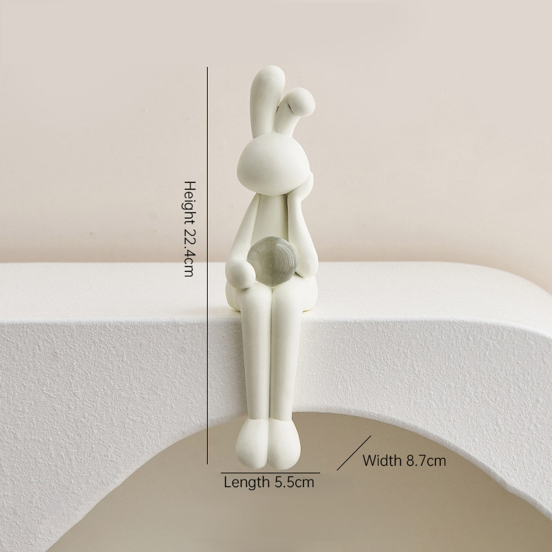 Decoración de Conejo de Luxo con Efecto Metálico para Mesa o Línea de Vino — imagen 9