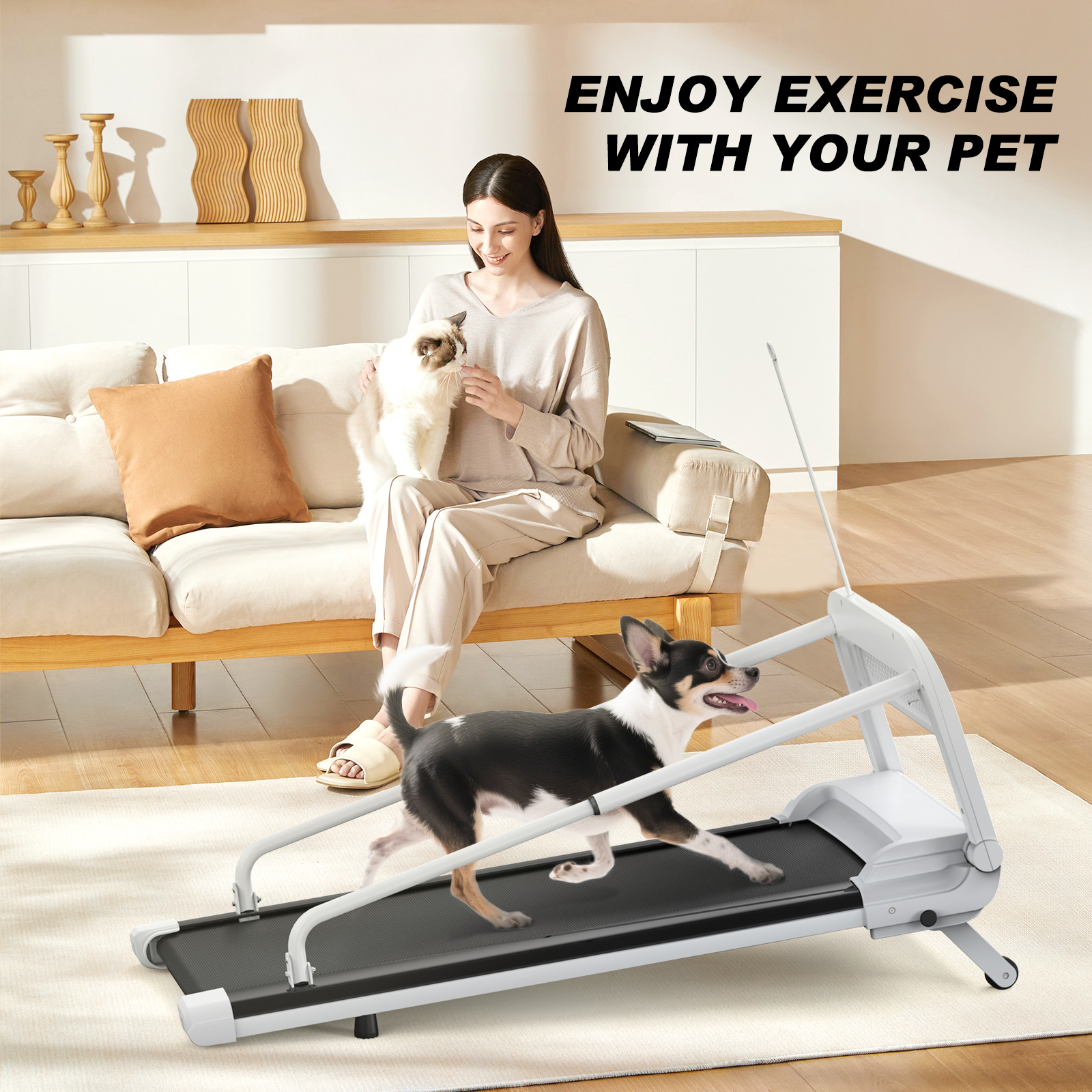 New Quiet Smart Pet Treadmill, Adjustable Speed, Perfect For Small Medium Dogs — image 3