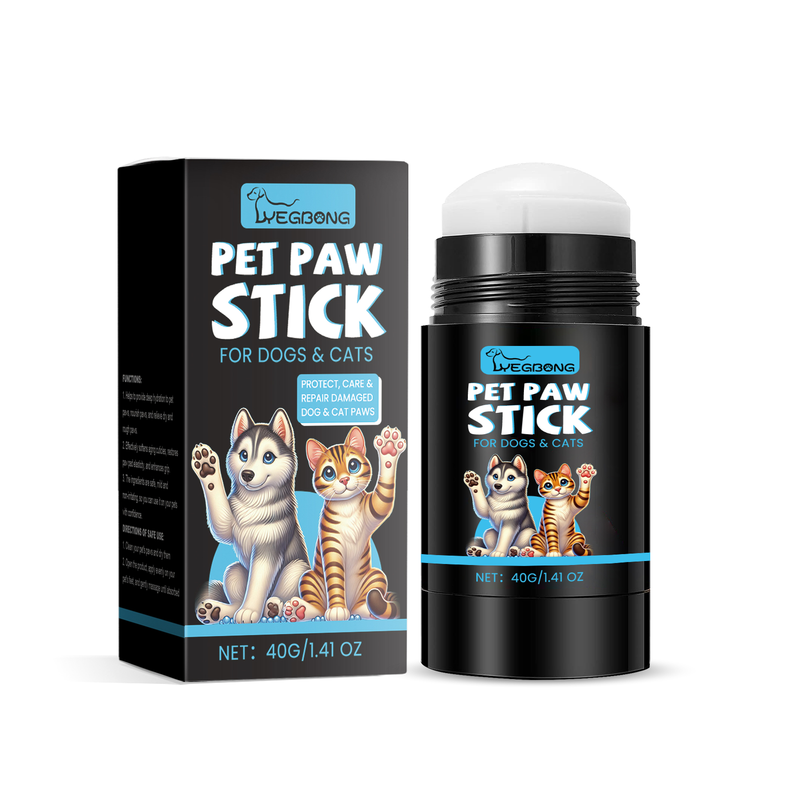 Yegbong Cat And Dog Paw Ball Cream Moisturizing Paw Care Pet Foot Moistening Anti-Cracking Soft Foot Paw Care Cream — image 2