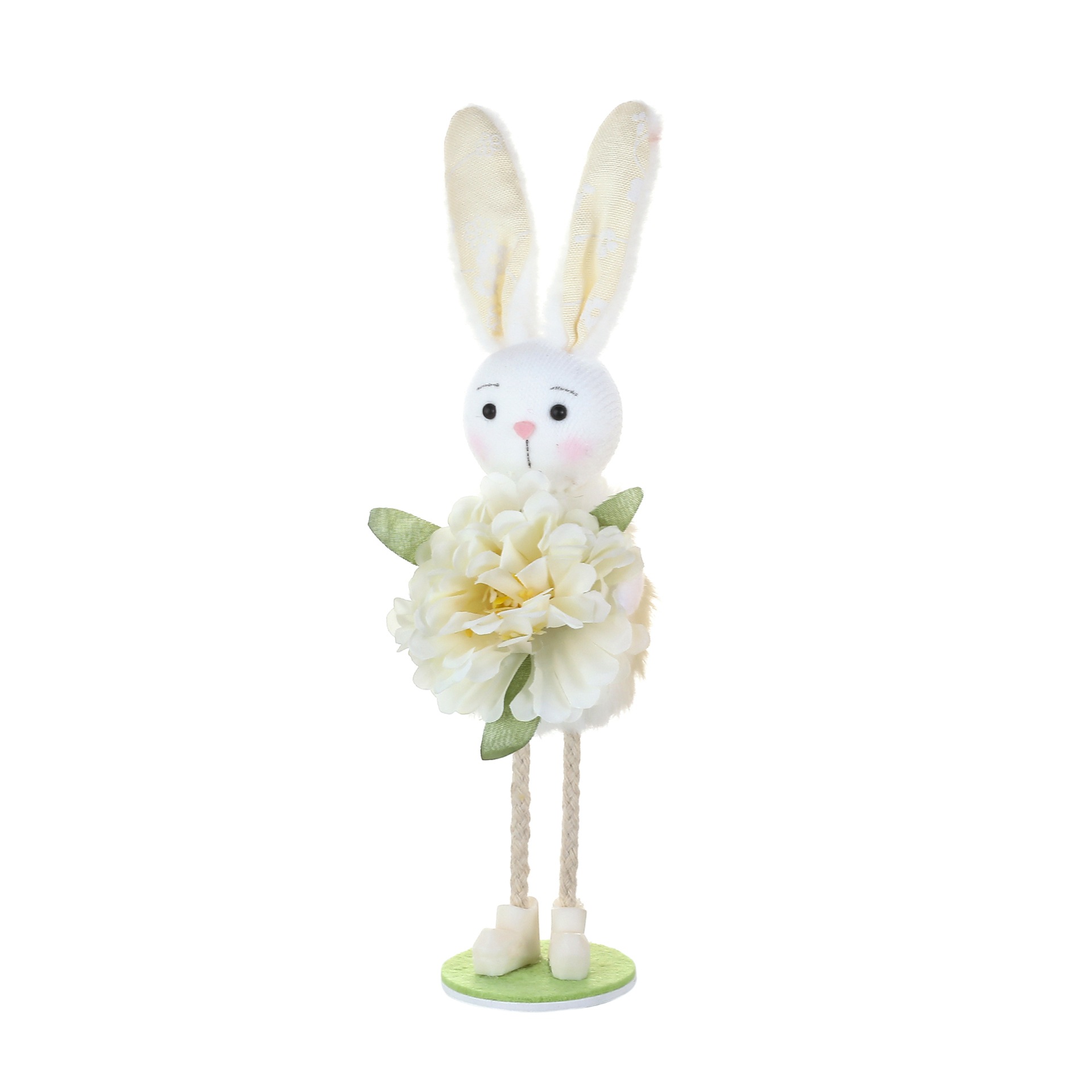 Figura de Conejo para Decoración de Pascua que Se Pone en Pie para Salón, Chimenea o Fiesta con Flores — imagen 10