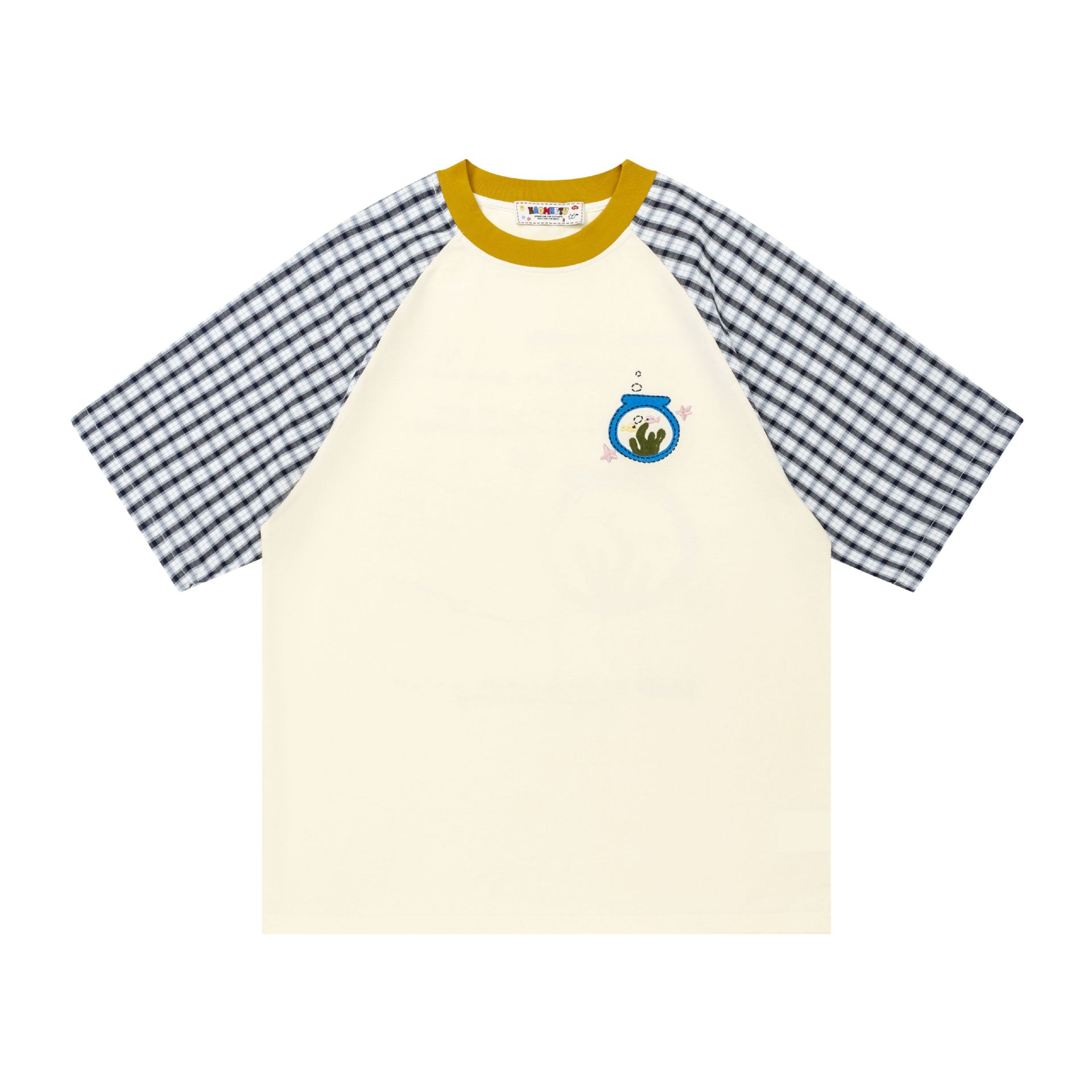 Fun small fish tank printed short sleeved shirt — image 8