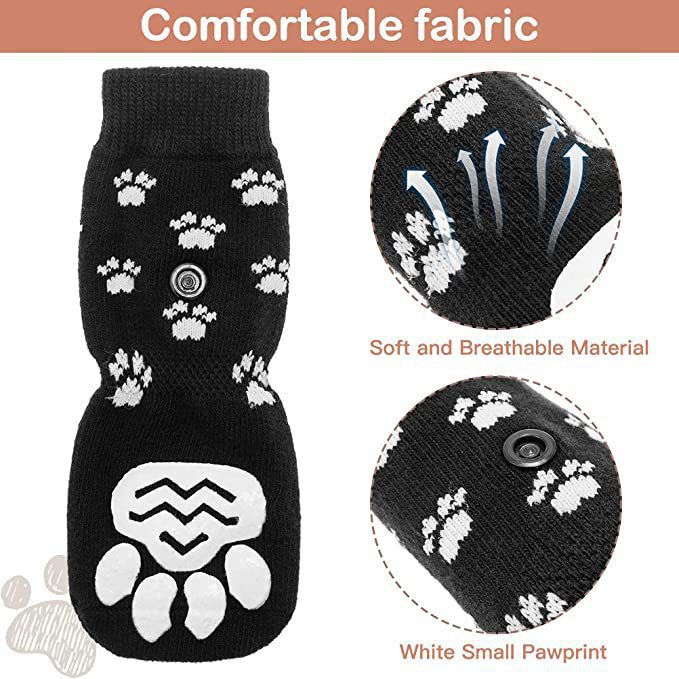 Pet socks foot covers cat and dog socks outdoor anti slip and waterproof shoes socks — image 4