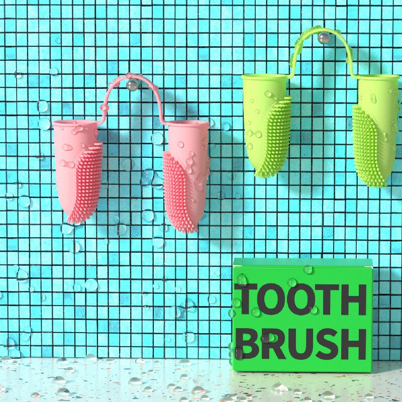Dental para Perros con Dedos Dobles - Cepillo Oral para Mascotas con Mangas de Látex — imagen 5