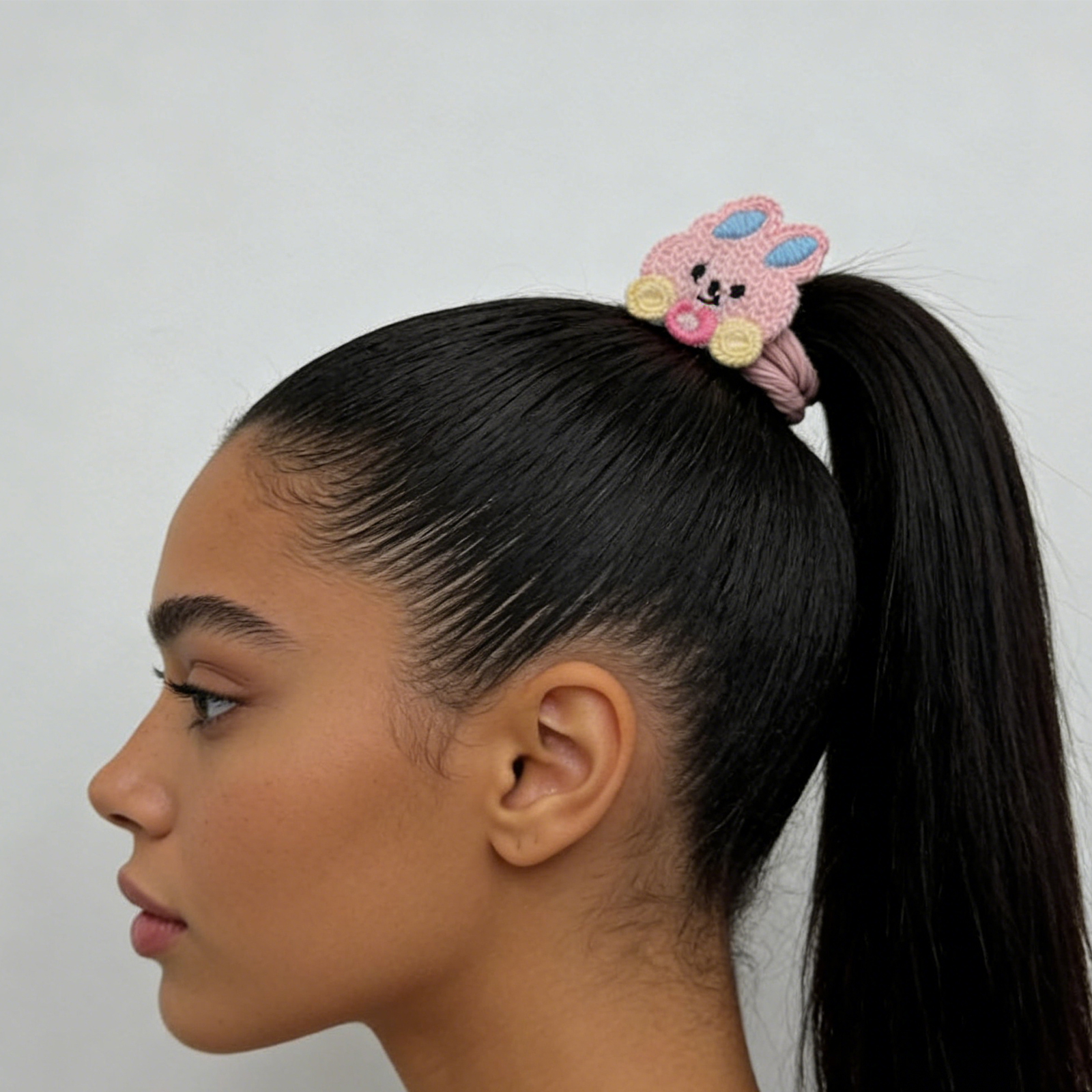 Tira de Cabello con Pelos de Conejo para Tejer - 4043 — imagen 4