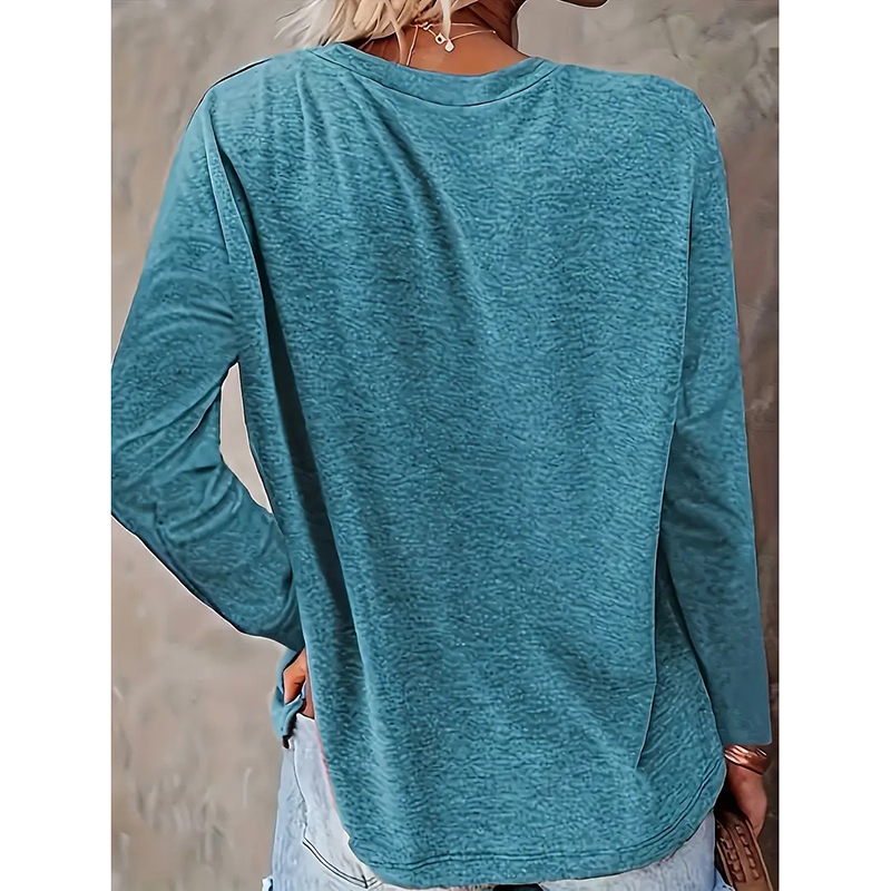 Sudadera de Cuello Crew para Mujer con Gráficos de Perros y Letras, Camiseta de Manga Larga Casual para Primavera y Otoño — imagen 11