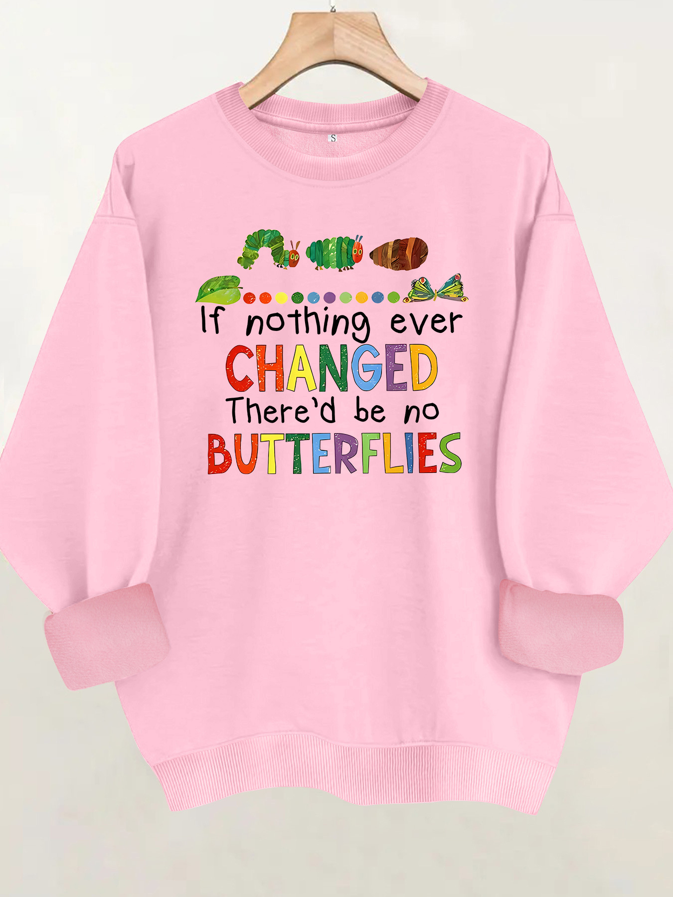 Sudadera con impresión de letra de oruga — imagen 8