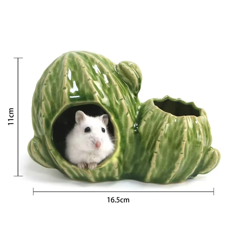 Hamster house for rats small pet items ceramic cactus cage for hedgehog hamster cage for a rabbit pet products chinchilla — image 5