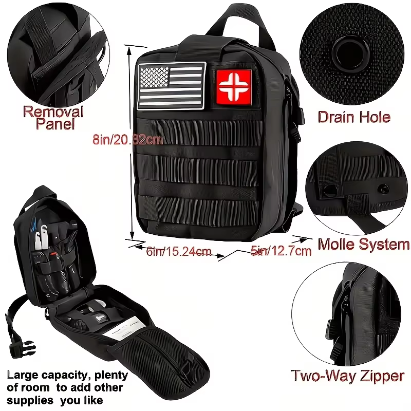 240 Survival Kit for Outdoor Adventure Travel Camping Sports Office Car School Emergency First Aid Equipment Tool Gift for Men And Women — image 4