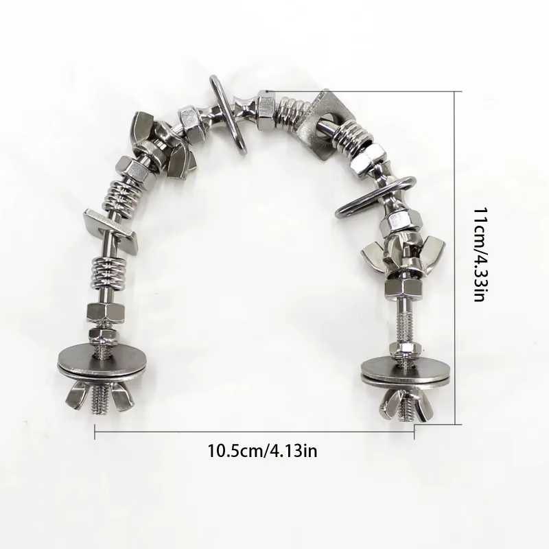 Paso de Percha de Acero Inoxidable para Loros, Juguetes para Picar y Estimulación Cerebral para Accesorios de Volátil — imagen 2