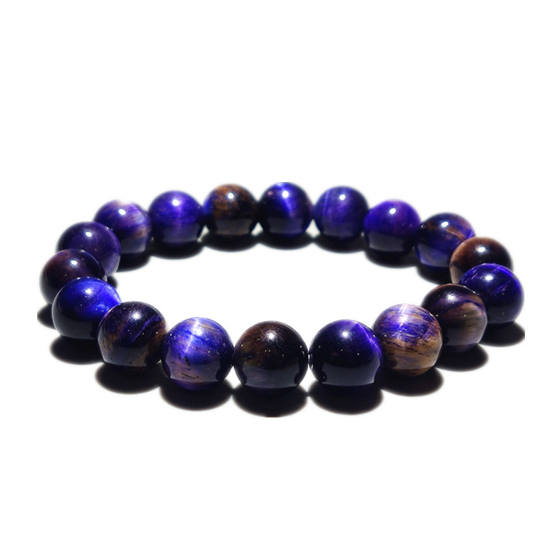 Collar de Balón Estelar Peter Púrpura con Ojos de Tigre de Cristal Natural/Semi-precioso — imagen 15