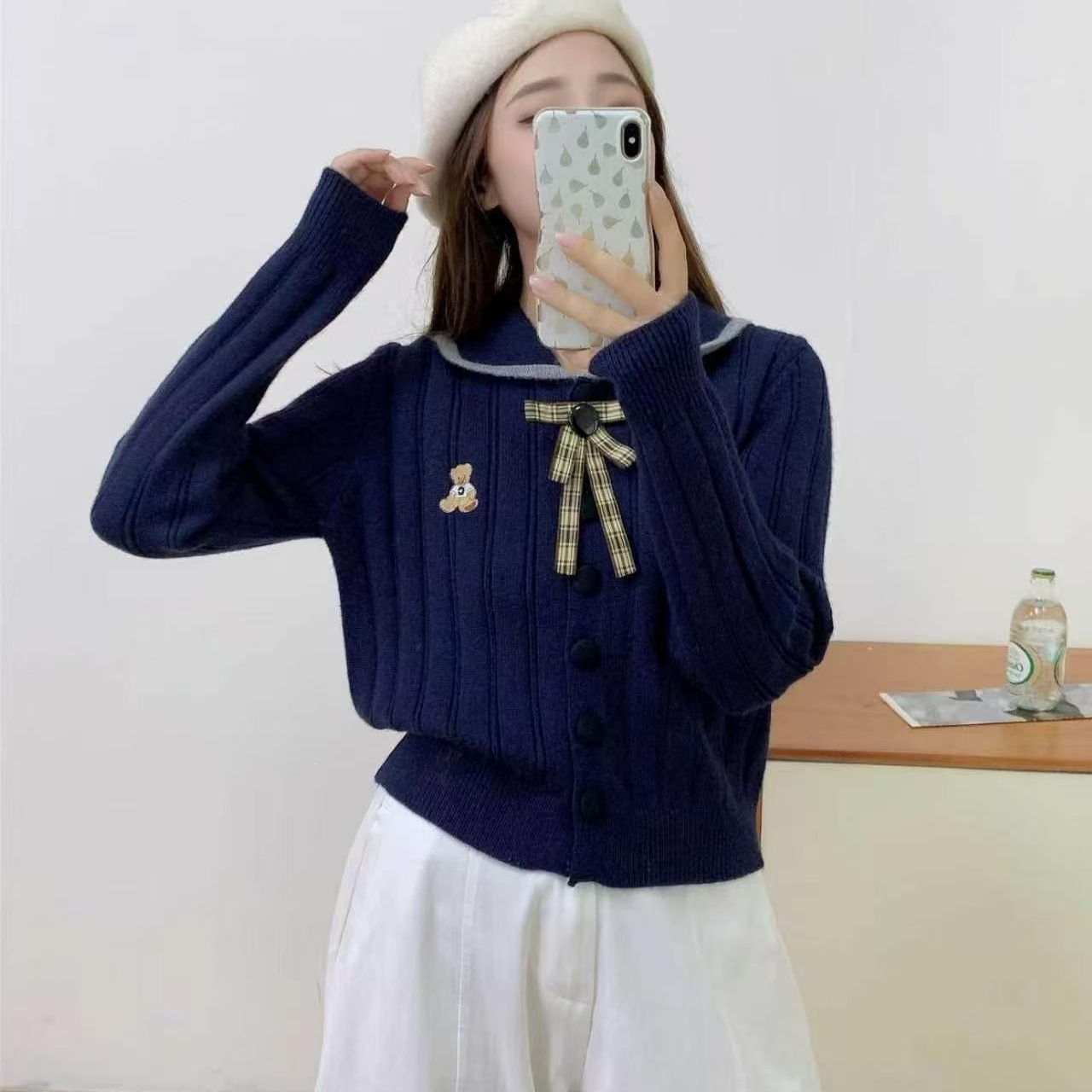 Embroidered Little Bear Sweater — image 3