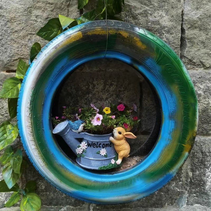 Decoraciones para balcones al aire libre - ideal para jarrones de conejos y macetas de flores — imagen 3