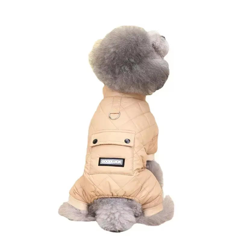 Ropa para perros: prendas de algodón acolchado impermeables para nieve, otoño e invierno — imagen 5