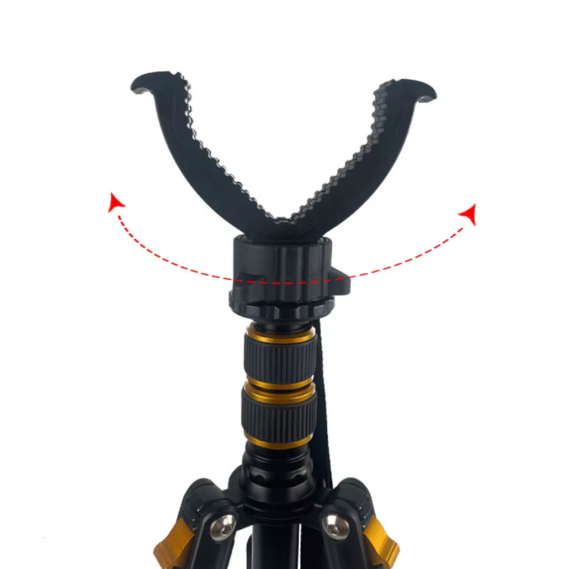 Trípode Portátil de Aluminio para Exteriores, Universal, Retráctil, de Liberación Rápida, Soporte para Caza y Camping con Cabezal en V — imagen 5