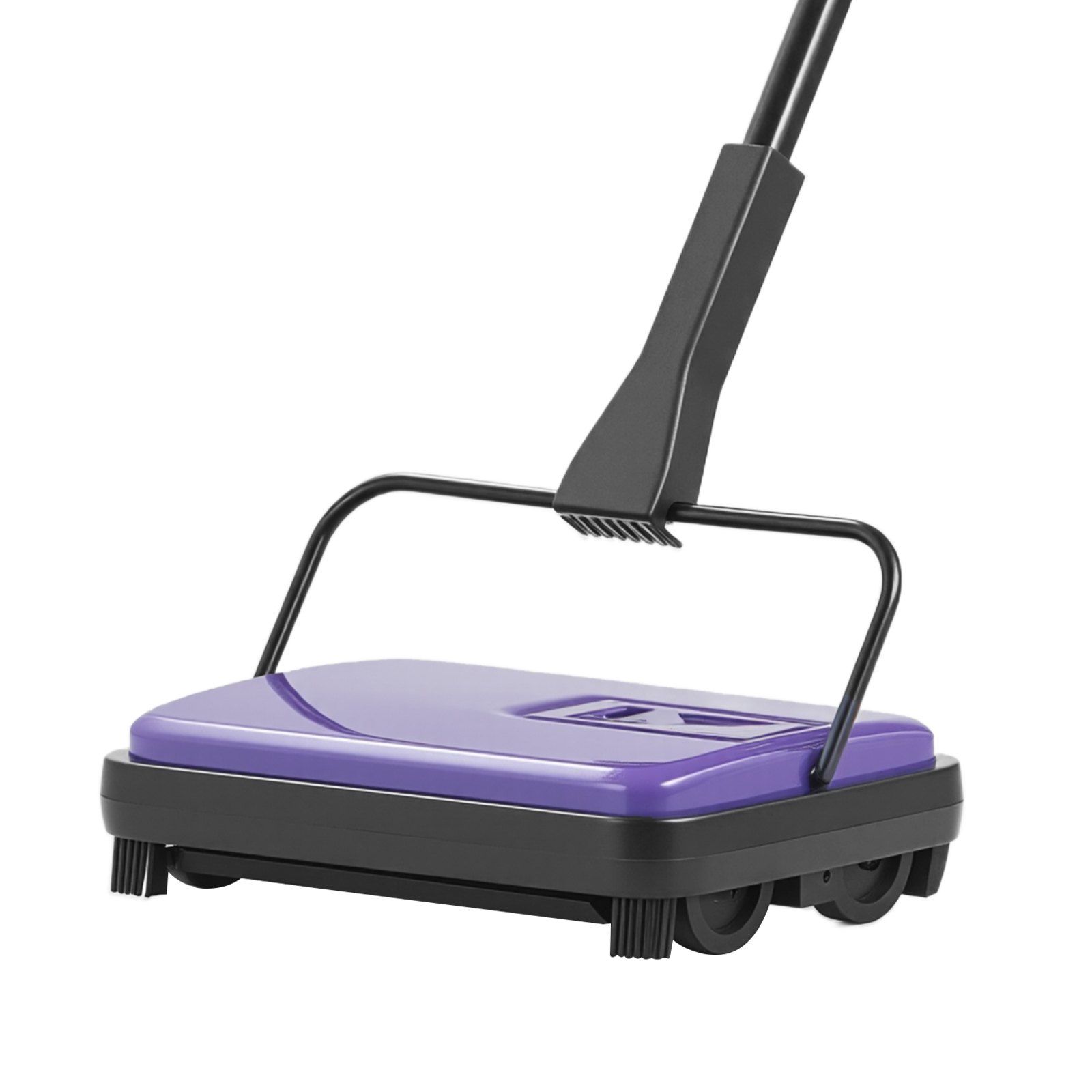 Carpet Sweeper Manual, Floor Sweeper With 300 Ml Dustbin Capacity Easy To Empty, 6.7 Inch Cleaning Width For Home Office Carpets Pet Hair Dust, Purple — imagen 1