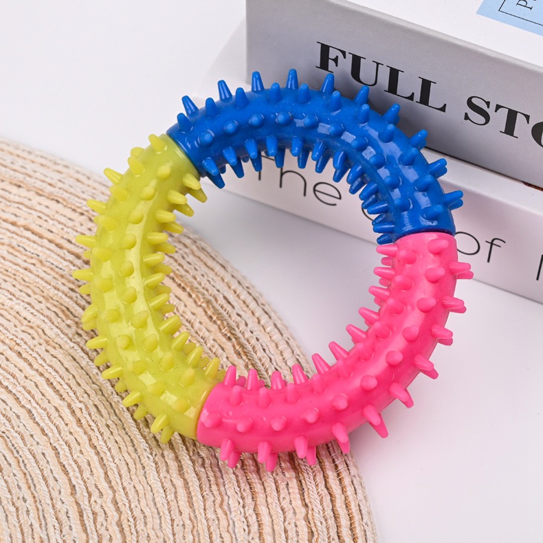 Dog Chew Toys Ring Dog Teething Toys Rubber Puppy Teething Toys Pet Toys For Small Medium Large Dogs — image 7