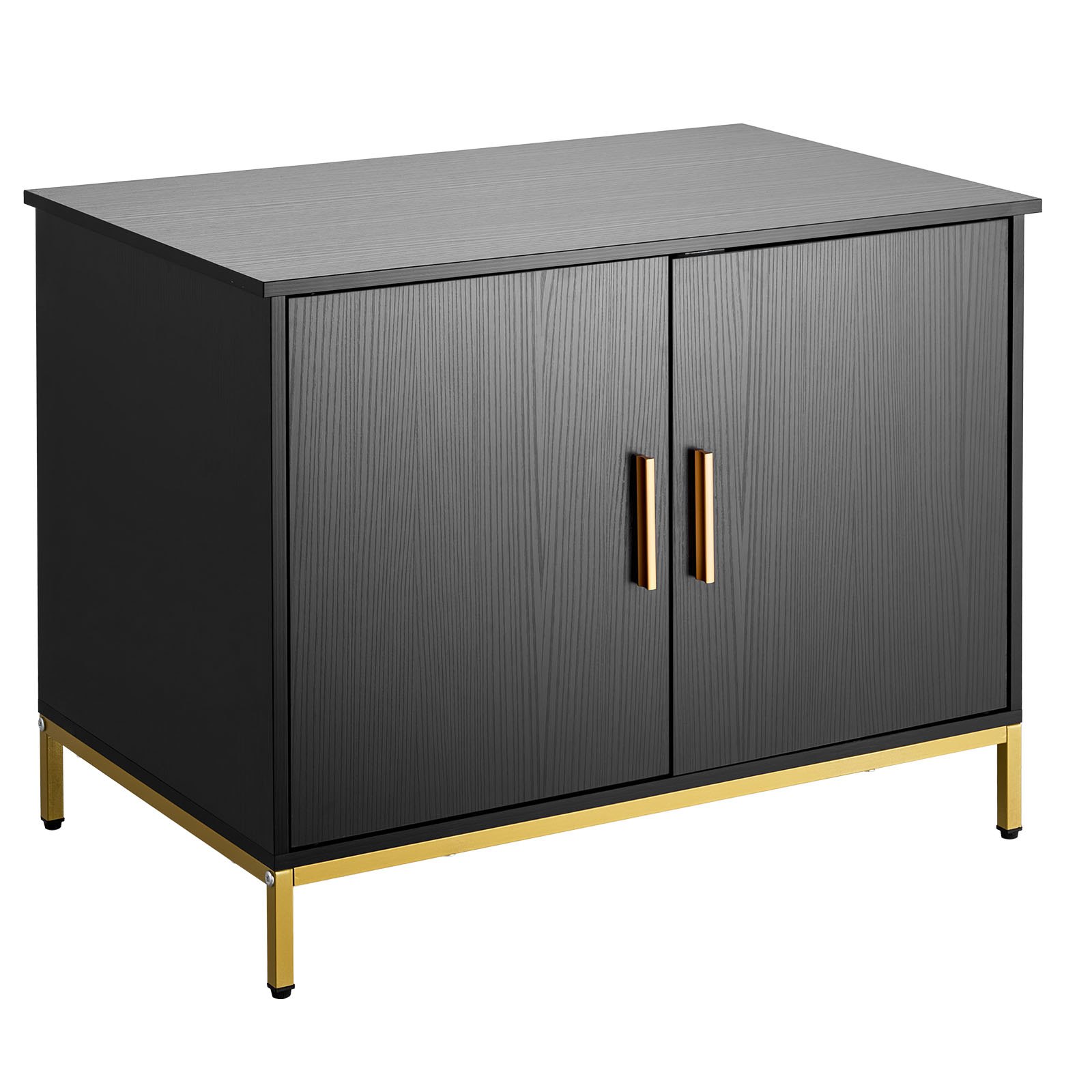 Cat Litter Box Enclosure Furniture, 27.6 In Hidden Litter Box Cabinet With Metal Legs & Handle, Modern Style Cat Washroom House End Table, Fit Most Of Litterbox, For Bedroom Living Room — image 1