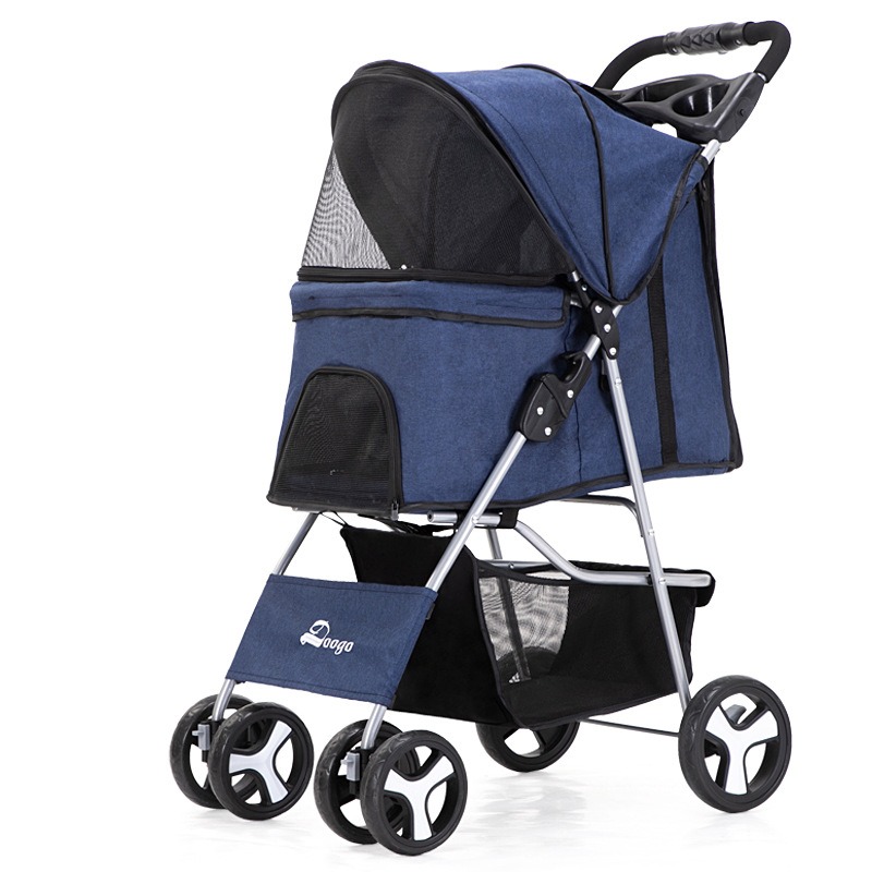 Portable Folding Pet Cart, Cat, Dog, Four Wheel Cart, Pet Out Cart, Teddy Cart, Cat Cart — image 19