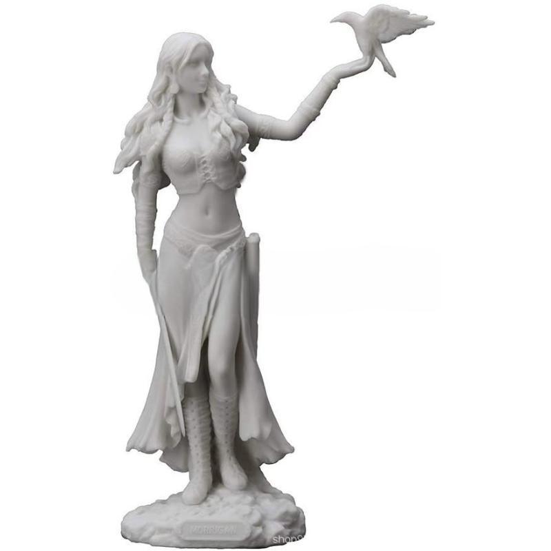 Goddess holding eagle statue, resin ornament, home crafts, mythology, European and American decoration — image 4