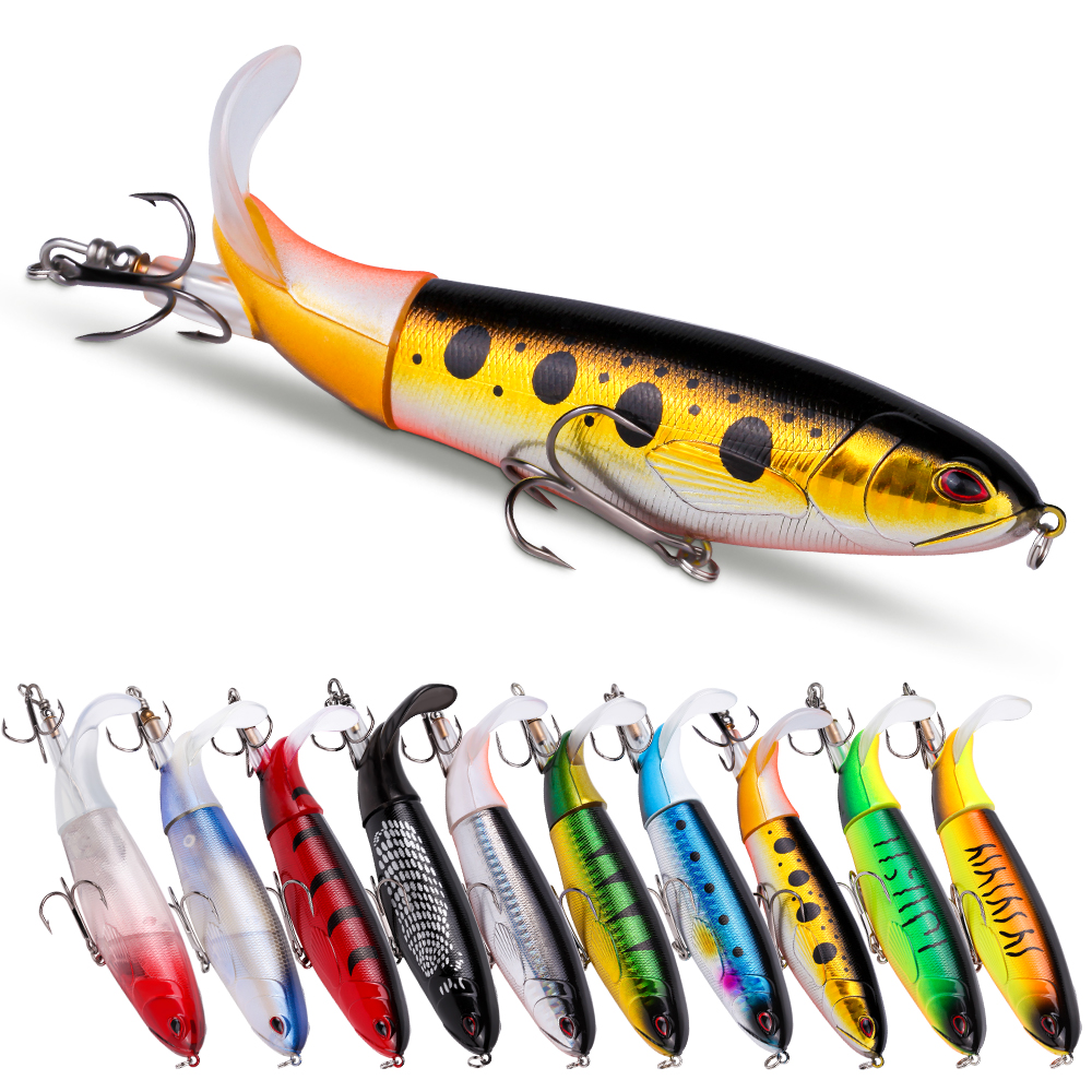 Kit de 10 Piezas de Linternas de Pesca Premium con Hilo de Propulsión, Ganchos Duraderos y Acciones Realistas para Agua Dulce — imagen 6