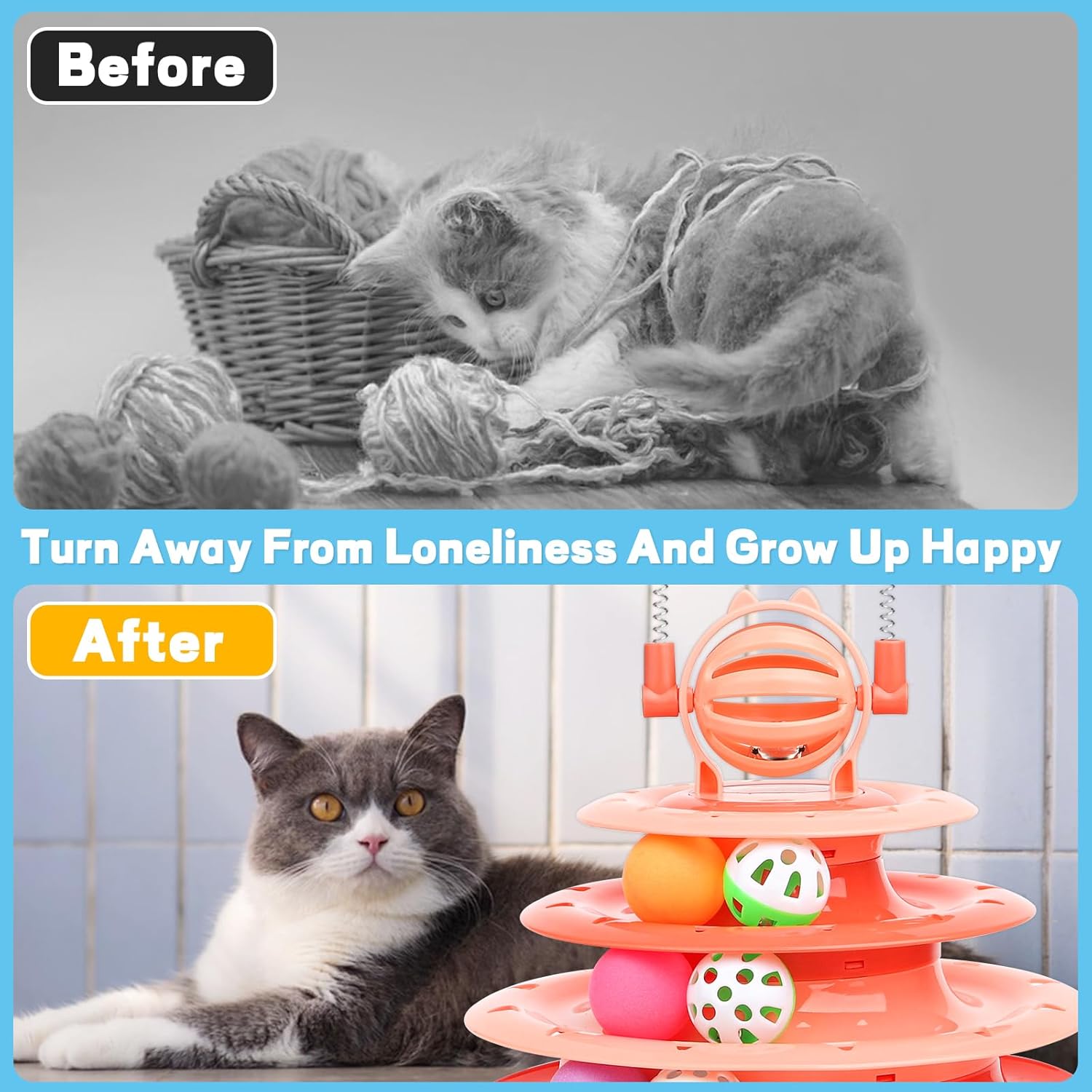 Juguetes para Gatos de Interior - Juguetes Interactivos para Kitten y Gato — imagen 5