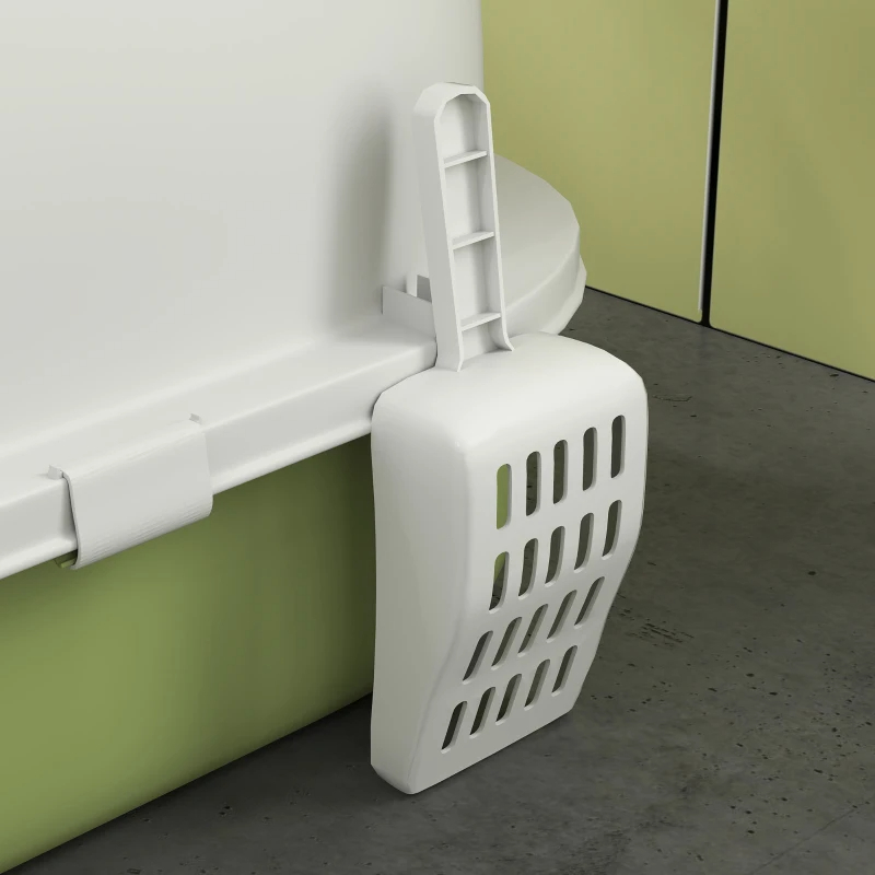 Covered Cat Litter Box With Lid, Scoop, Deodorizing Bags For Odor Control, Privacy, Easy To Clean, Green — imagen 3