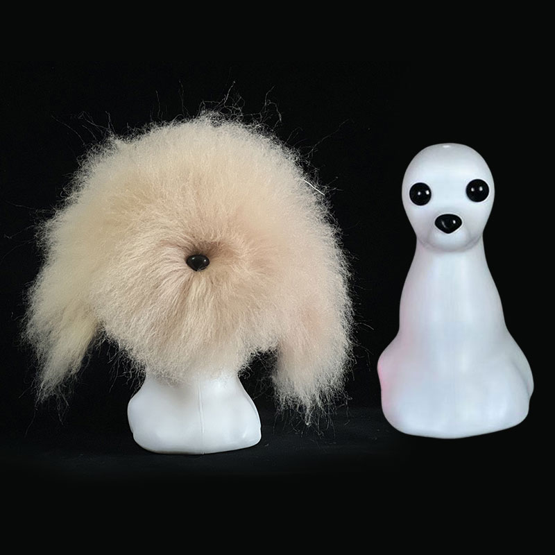 Cabeza de Entrenamiento para Pelo Canino Profesional | Modelo de Practica para Estudiantes de Estética Animal y Cuidado del Pelaje — imagen 3