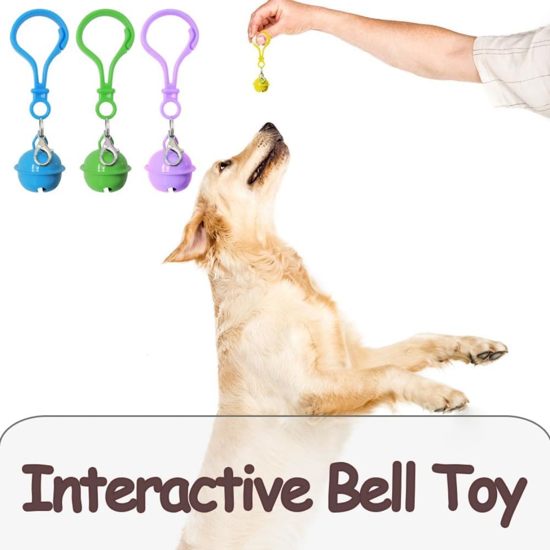 Pet Bells For Collars, 6pcs Dog Bells Cat Bells Multi Color Dog Collar Charms Pet Pendant Accessories With Clasps — image 2