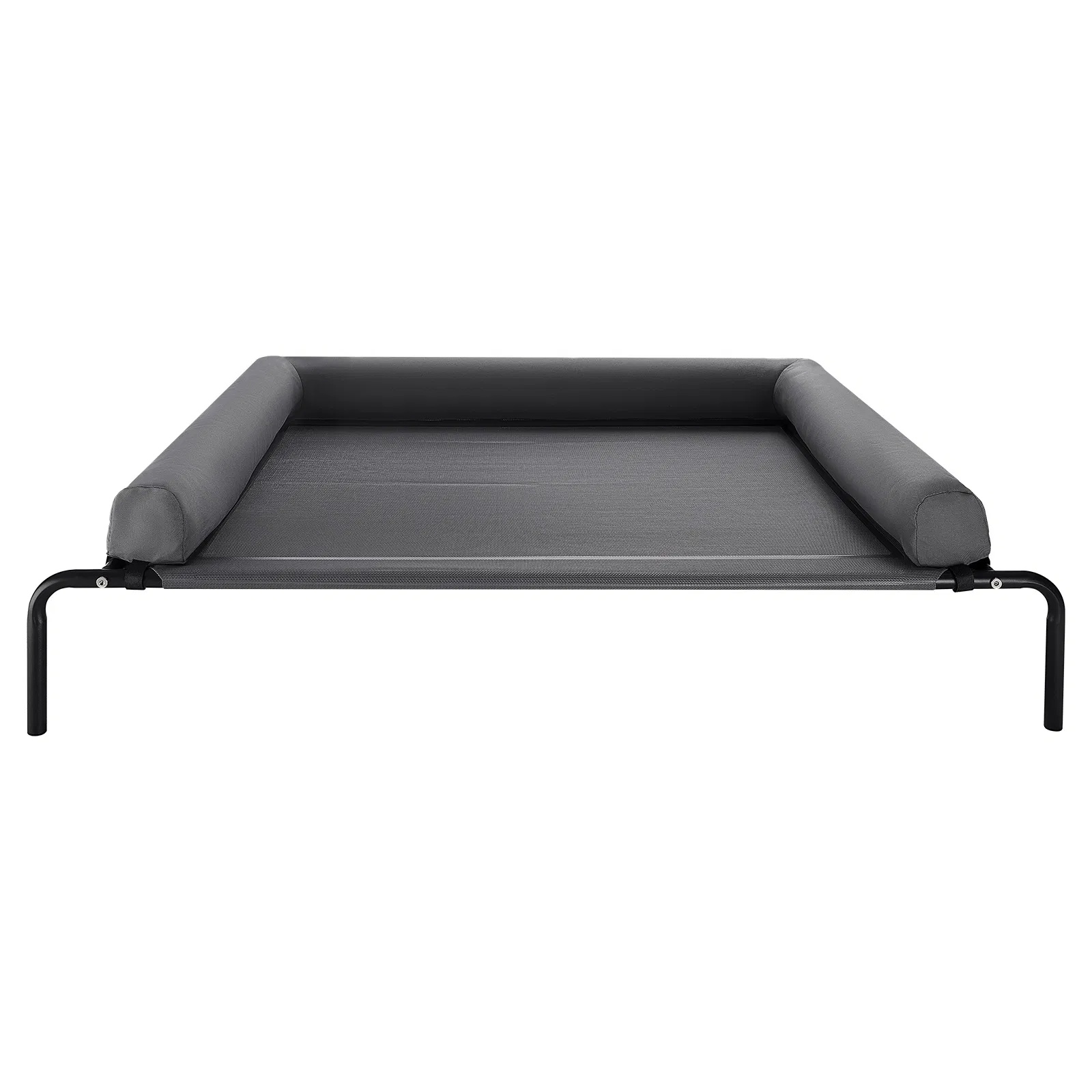 Cama para Perros Elevada XL para Grandes Razas, Cama para Perros con Almohada Lavable y Estructura de Acero Resistentísima, Ventilación para Perros Calientes, Malla Teslin Transpirable, Gris — imagen 7