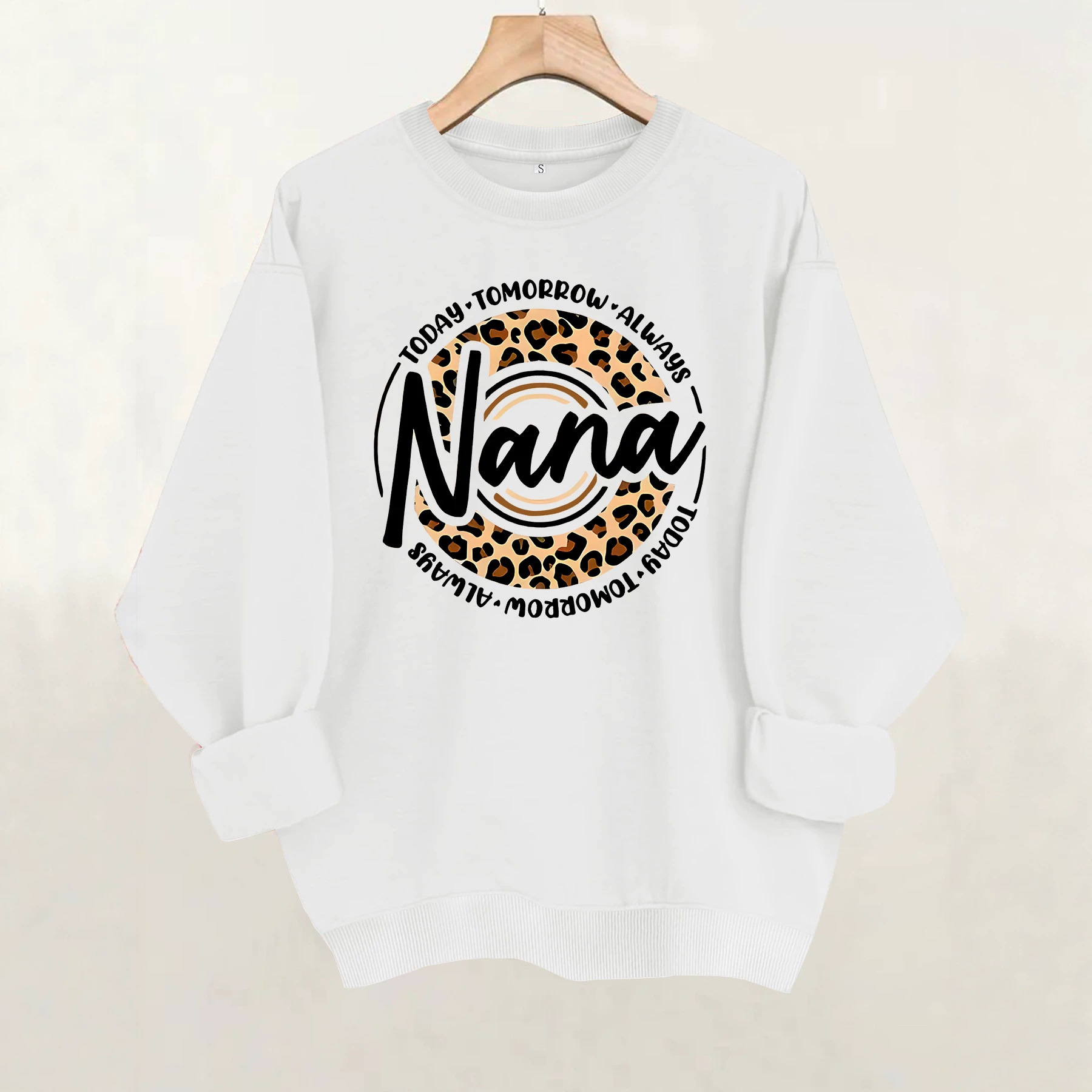Leopard print fleece hoodie — image 3